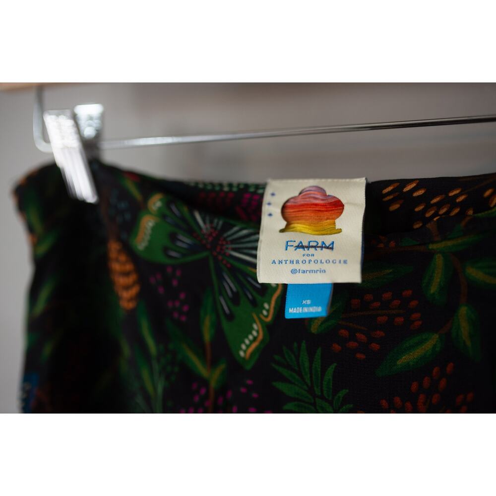 Anthropologie Farm Rio Garden Tiered Maxi Skirt XS FLAW - Picture 4 of 5